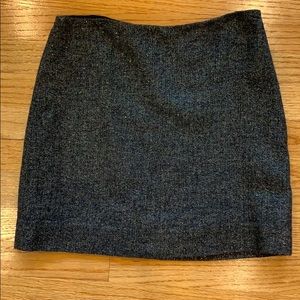 J.Crew Factory Black shimmer miniskirt
